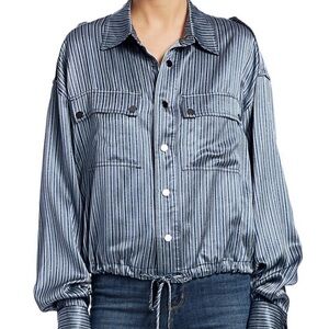 Ramy Brook Lurex striped jacket - size small